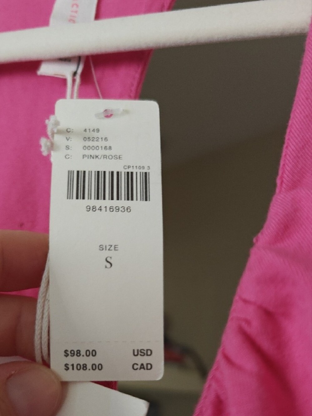 Anthropologie Pink V-Neck Tiered Mini Dress - Picture 4 of 4